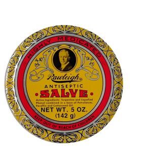 Rawleigh Anti Septic Salve 5 oz. Vintage EXP 06/07 Discontinued Yellow tin can